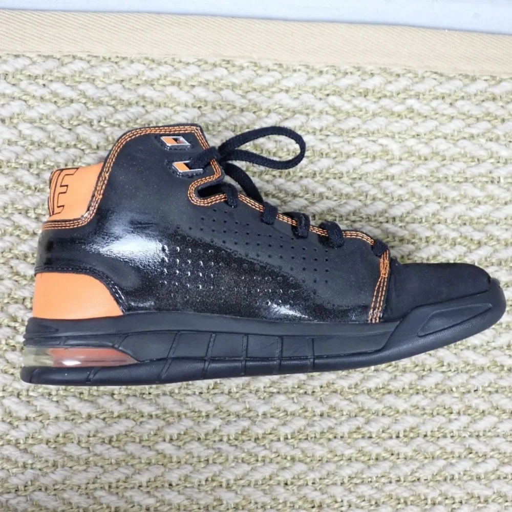Nike Air Max Bizness Basketball Shoes Black Orange 324824-081 youth 6.5